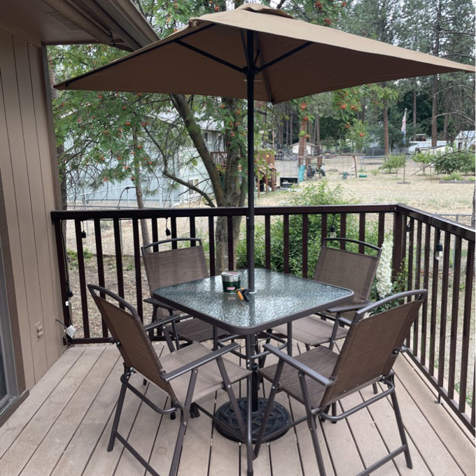 Funnell 4 - Person Square Outdoor Dining Set | Foter