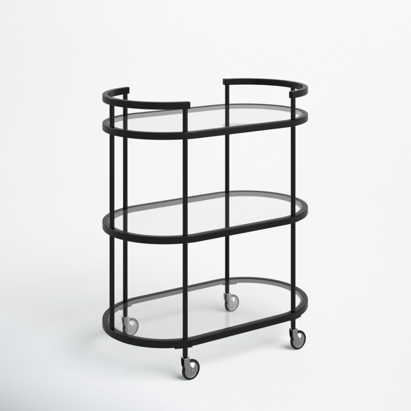 Rosario Metal Bar Cart - Thumbnail 5