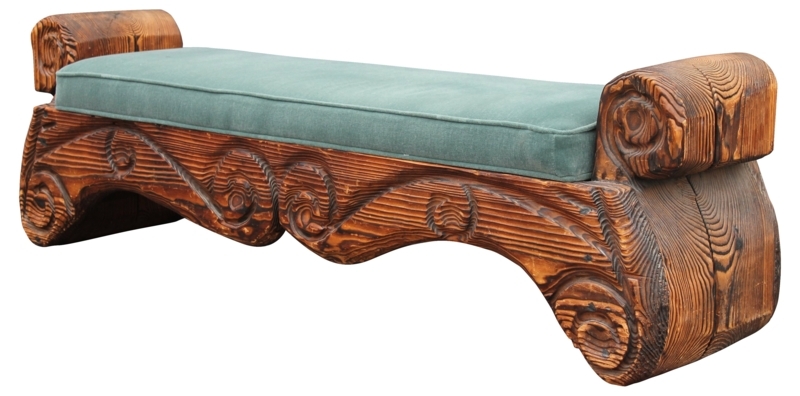1940s Carved Wood Bench | One Kings Lane