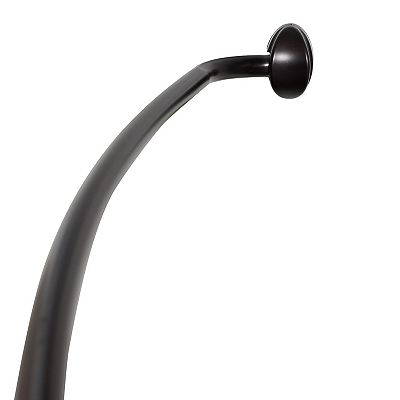 Aluminum Curved Shower Rod Oil Rubbed Bronze Adjustable Telescoping
