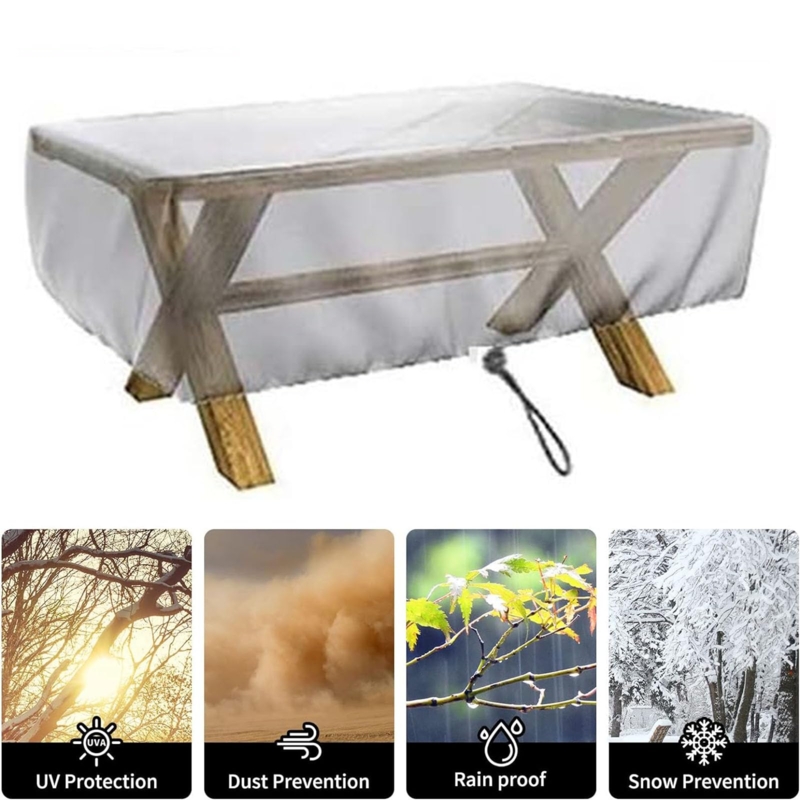 Amazon.com: Heavy Duty Clear Plastic Garden Furniture Covers - Transparent  Patio Sofa, Table, and Chair Covers for Outdoor Protection - Customizable  Cube Design : Home & Kitchen
