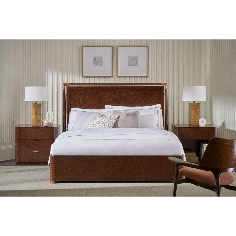 Art Deco 3 Drawer Nightstand  Elegant & Functional - English Georgian  America