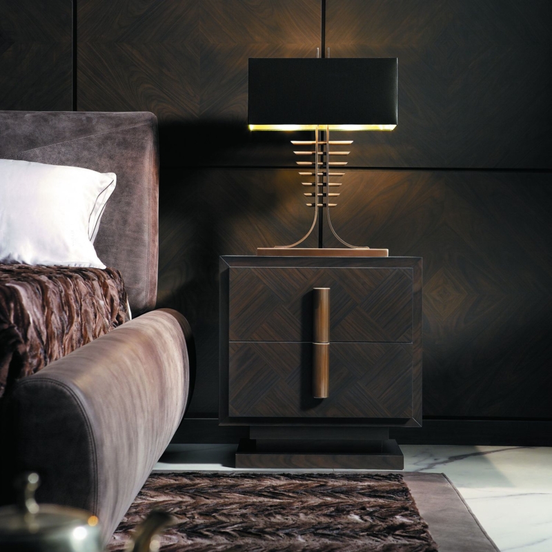 Art Deco bedside table - MASTER: NESTOR - SMANIA - wooden / rectangular /  home