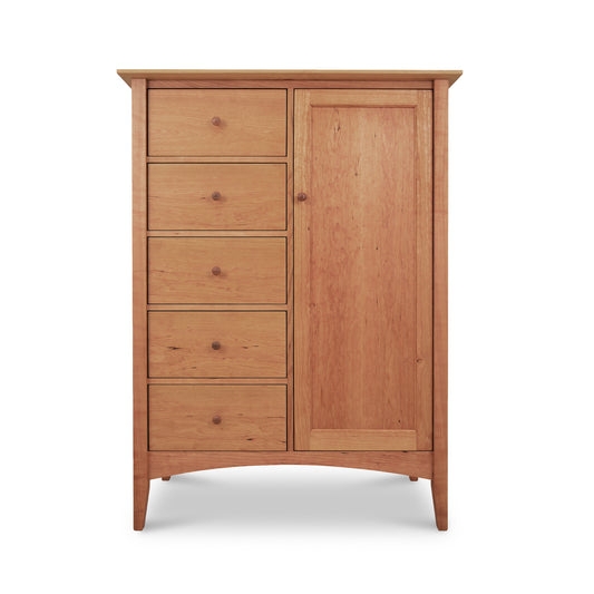 Asymmetric Wood Lingerie Chest with Side Cabinet Door
