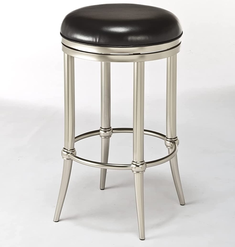 Bar Stool Decorative Collars Backless Round Seat Transitional