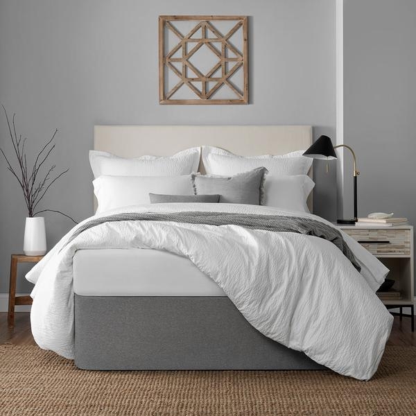 Bed Wrap Charcoal Grey Tailored Fit Minimalist Style