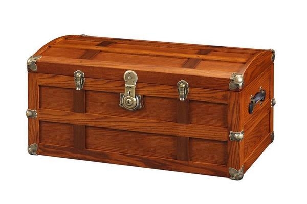 Benderson Oak Steamer Trunk from DutchCrafters Amish Furniture