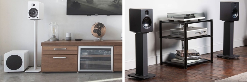 Best best subwoofer stand Clearance Rooted Buttress 2 Speaker Stands