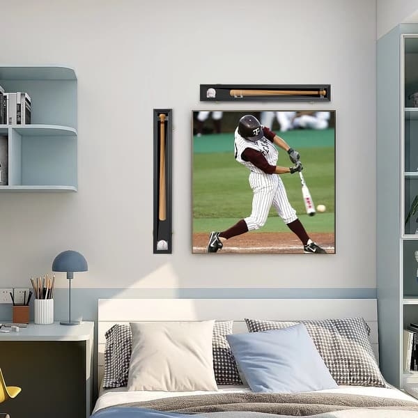 Black Bat Display Frame with Horizontal or Vertical Mounting