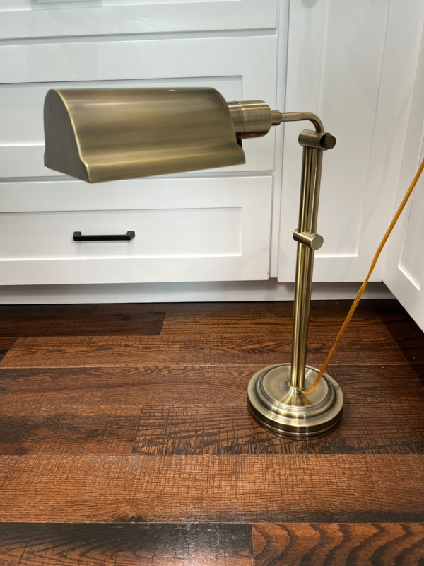 Brass Adjustable Desk Banker's Pharmacy Lamp - Etsy