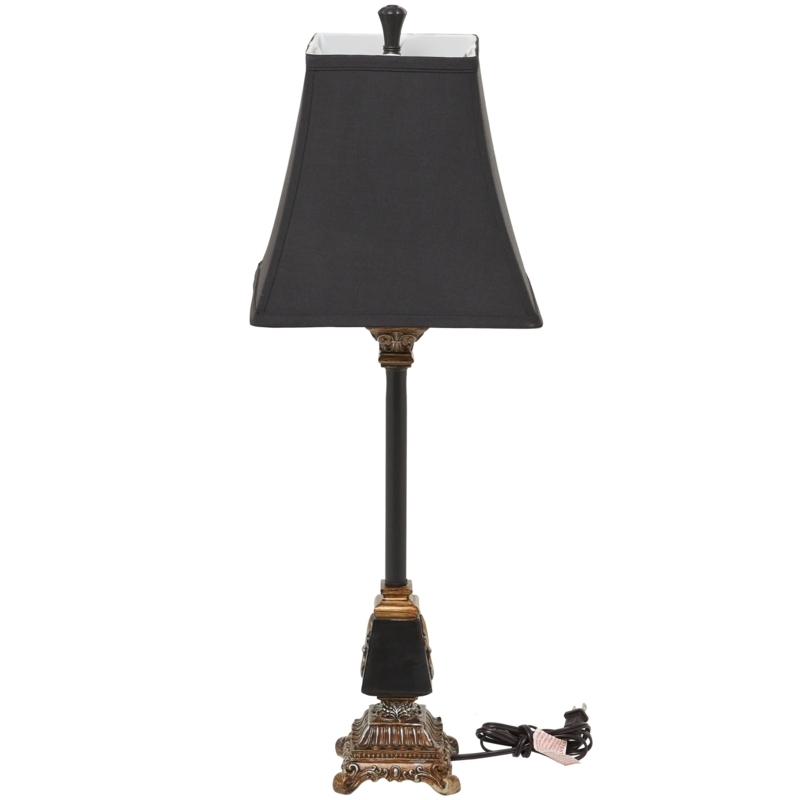 Buffet Lamp: Traditional Tuscan Style Ornate Scrolling Acanthus Base