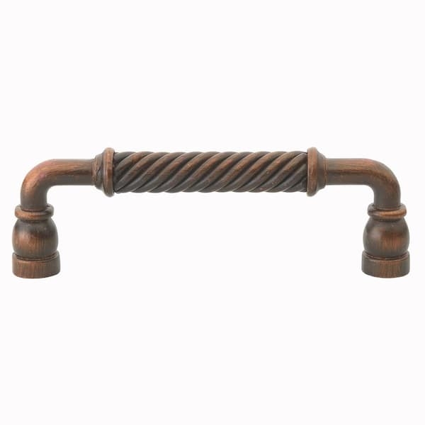 Cabinet Pull Rope Twist Center Rustic Bronze Twist Design