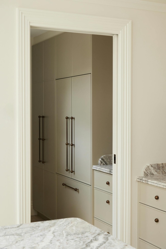 Cabinet Pulls: Oversized Antique Bronze Beaded Vertical Design Transitional