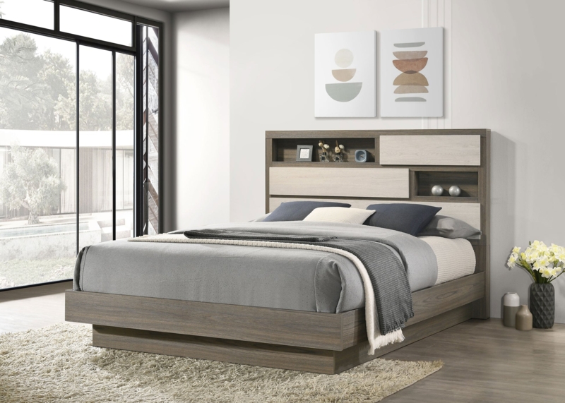 California King Bookcase Headboard