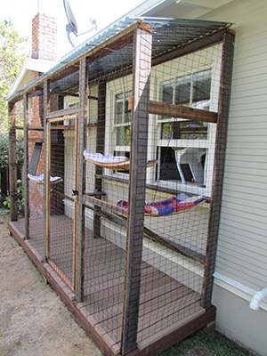 Cat Enclosure Window Access Rustic Functional Pet Habitat