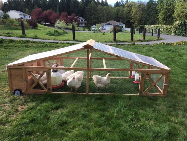 Chicken Tractor / Chicken Coop 4'x12'x4'  Stanwood Bee Company, LLC