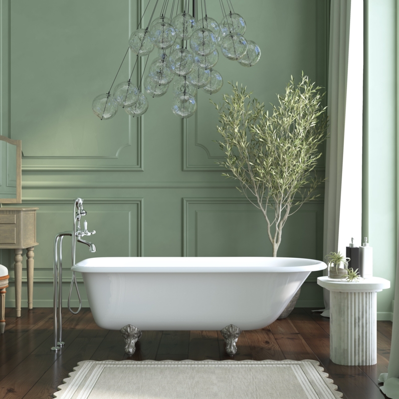 Clawfoot Bathtub featuring Unique Eagle Claw Feet