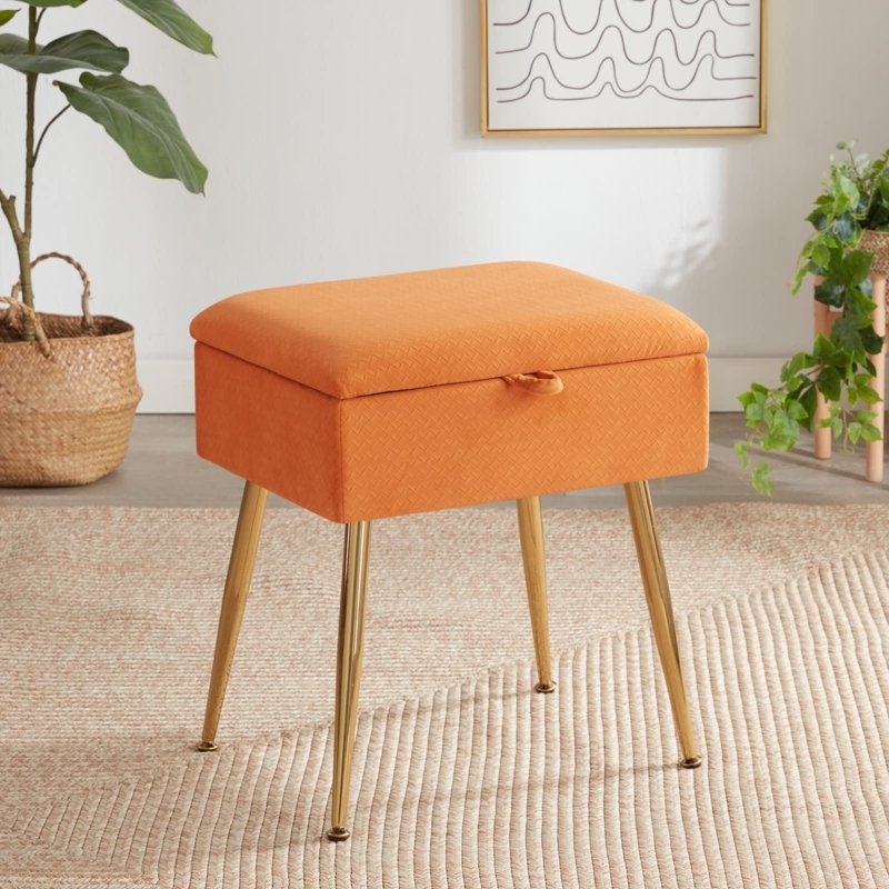 Clearance makeup vanity stools Best Sale Amazon Soohow Vanity Chair Storage Vanity  Stool Ottoman Foot