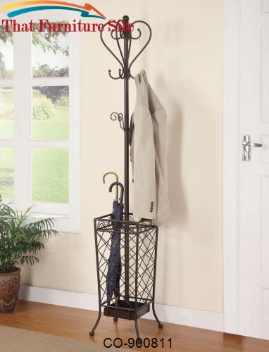 Coat Rack Vintage Metal with Heart Shaped Top & Wire Mesh Basket