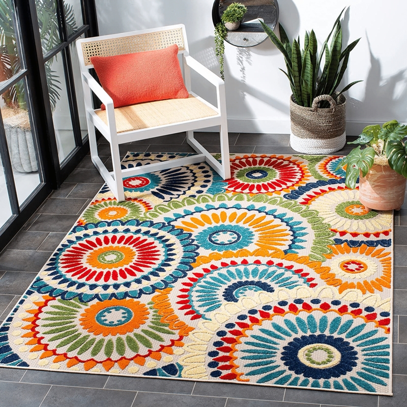 Colorful Outdoor Rugs to Upgrade Your Patio