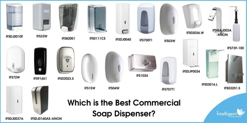 Commercial Soap Dispenser, Wall Mountable, Refillable Bulk Reservoir