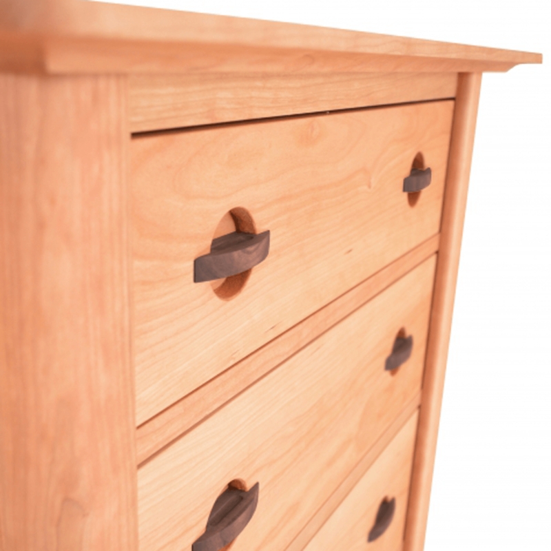 Contemporary Craftsman Lingerie Chest in Solid Cherry Wood