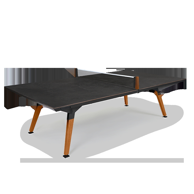 Convertible Outdoor Game Table with Flush Surface and Tapered Legs