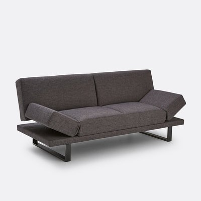 Convertible Sofa Sled Legs Platform Base Industrial Style Minimalist