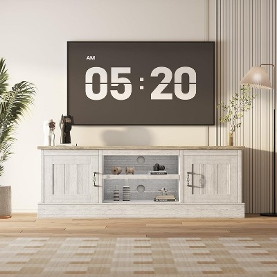 Cottage Style TV Stand with Storage