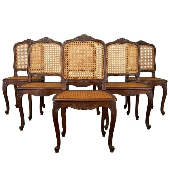 Dining Chair Ornate Carvings Scalloped Apron French Provincial