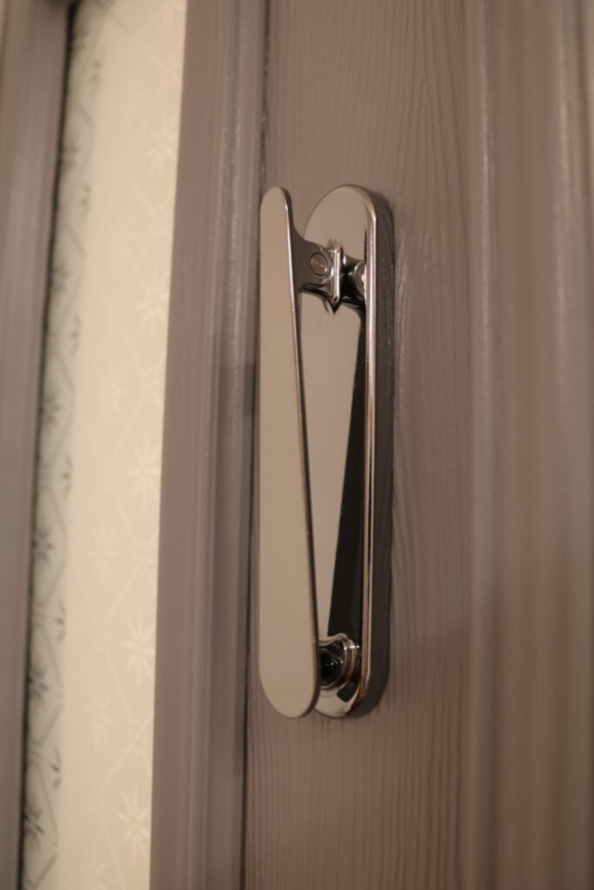 Door Knocker Rounded Ends Slim Profile Polished Chrome Contemporary