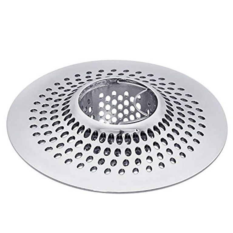 Drain Hair Catcher, Stainless Steel Lifting Ring, Perforated Basket