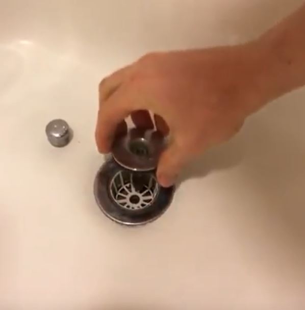 Drain Strainer, Polished Chrome Drop-In with Removable Plate Catcher