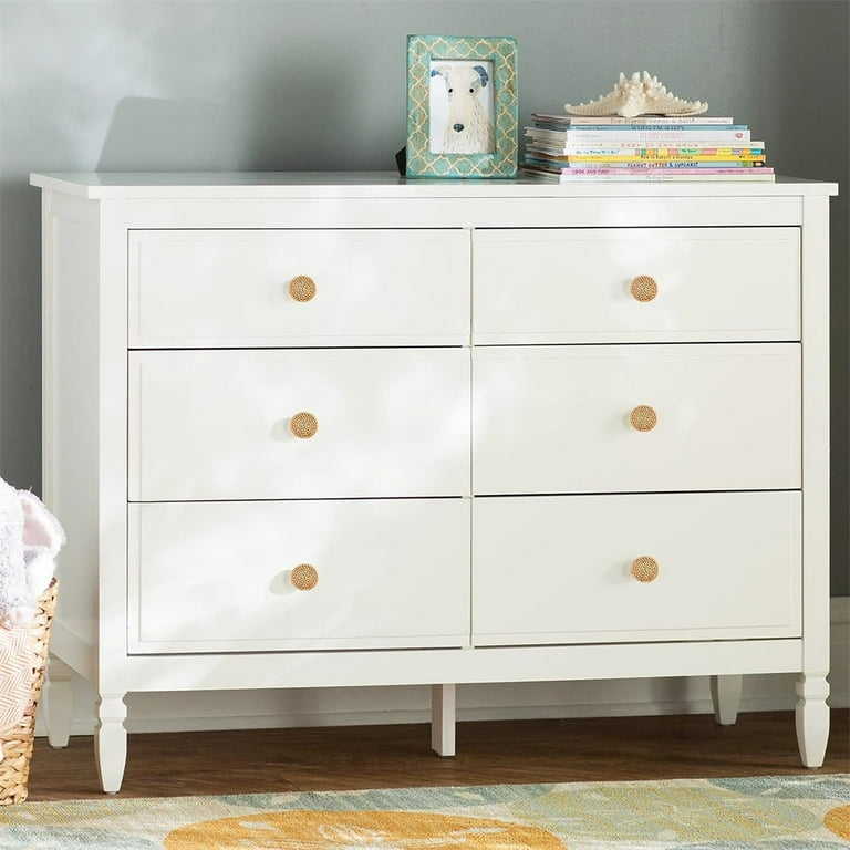 Dresser Knobs: Round Rattan Cane Woven Texture Boho Coastal Hardware