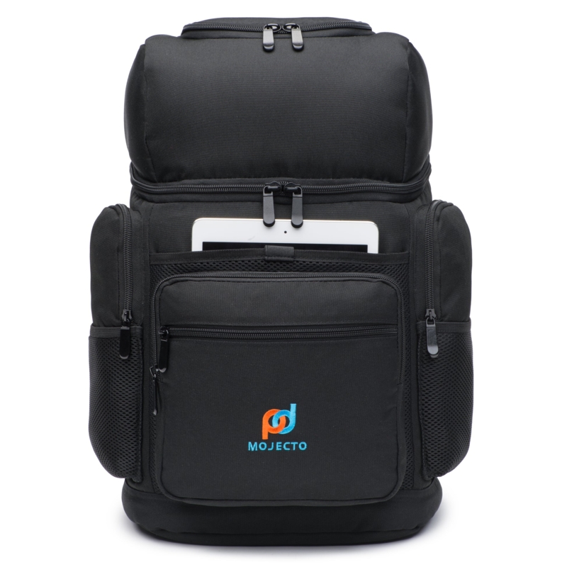 Dual Insulated Compartment Cooler Backpack with Integrated Tablet Sleeve