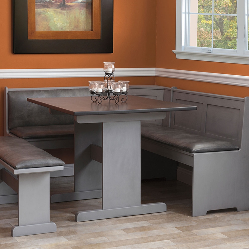Economy Wrap Around Amish Breakfast Nook Set