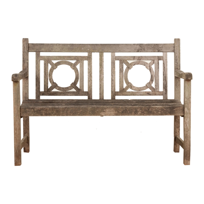 English 19th Century Teak Garden Bench - Fireside Antiques