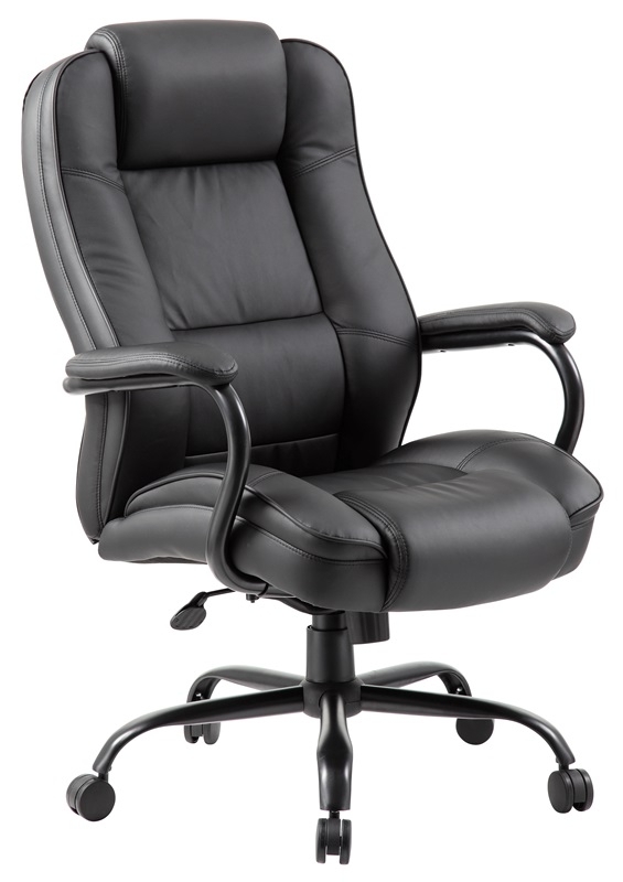 Executive Chair with Heavy Duty Base, Padded Arms, and High Back