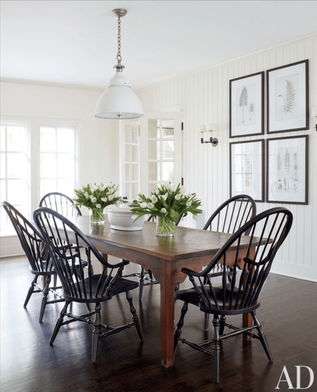 Farmhouse Windsor Chair featuring Hoop Back Spindle Design.