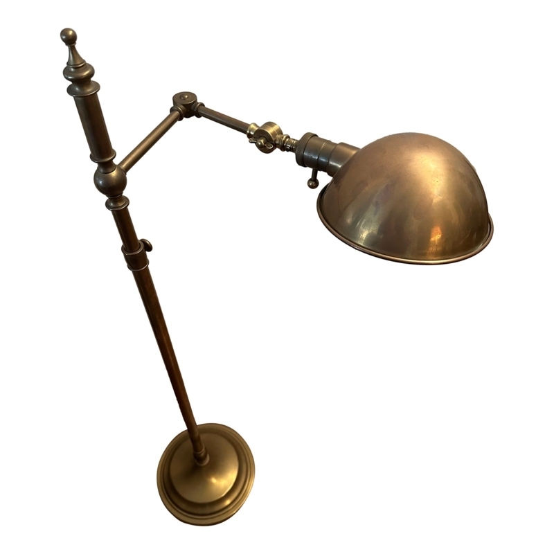 Floor Lamp Adjustable Swing Arm Extension Pharmacy Shade Telescoping Pole