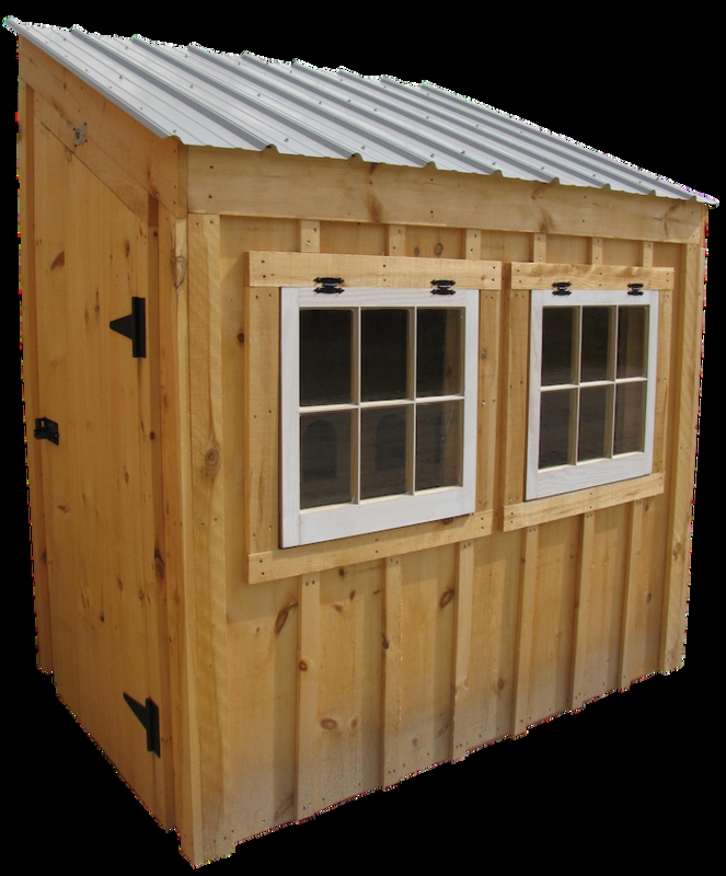 Fully Assembled Chicken Coop Board and Batten Top-Hinged Windows