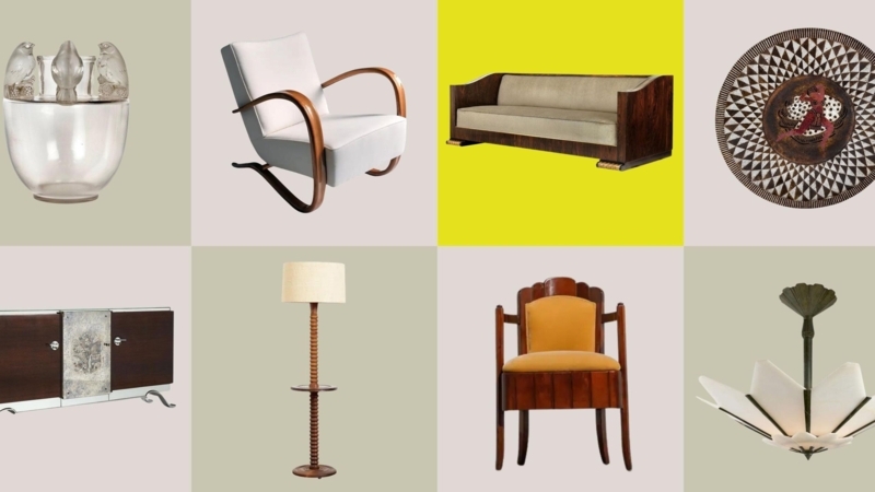 Furniture Collection Stepped Silhouette Bentwood Curves Geometric Decor
