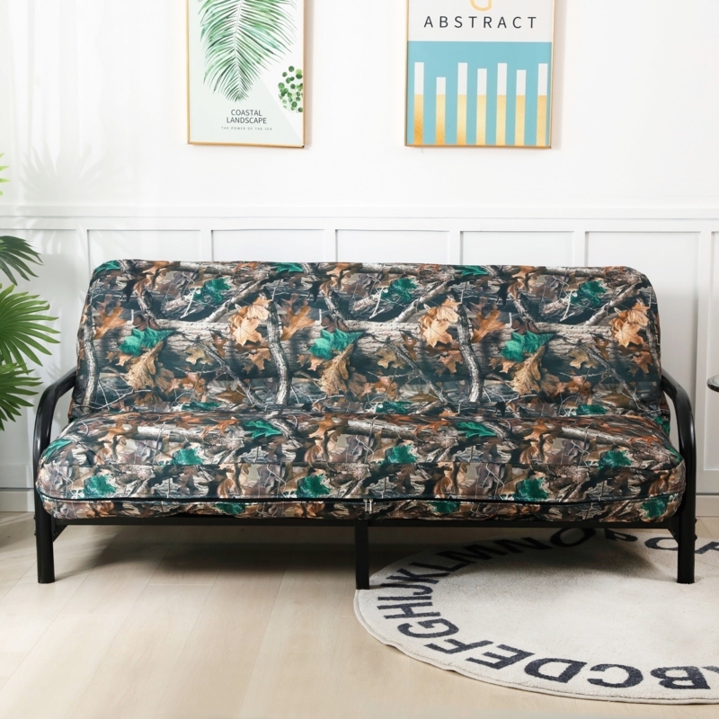 Futon Cover: Zippered Camouflage Mattress Protector with Oxford Fabric