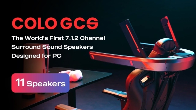 Gaming Speaker System: 11-Speaker Array, Wrap-Around Surround Sound Frame