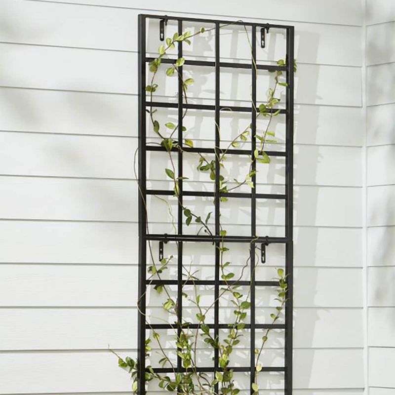 Garden Trellis Modular Stackable Wall Mounted Iron Grid