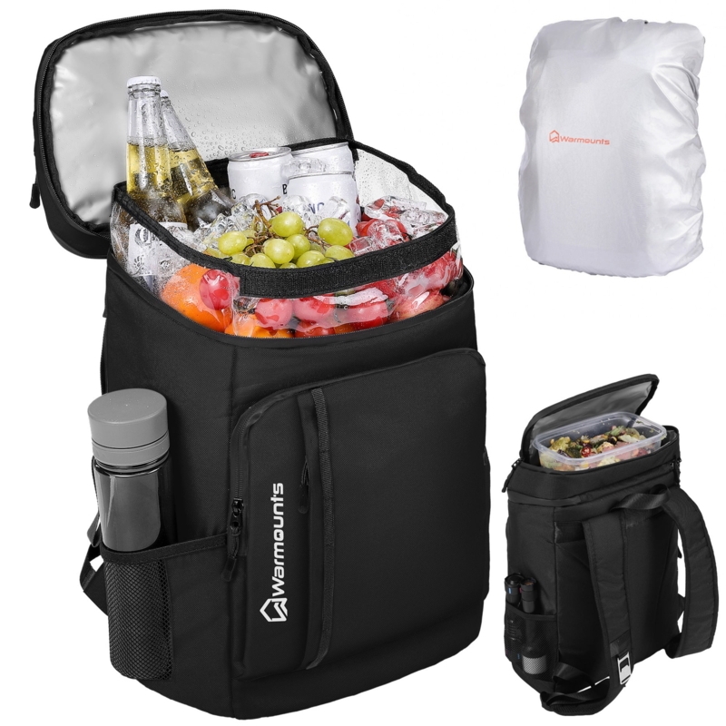 High Capacity Backpack Cooler with Dual Compartments and Thermal Cover