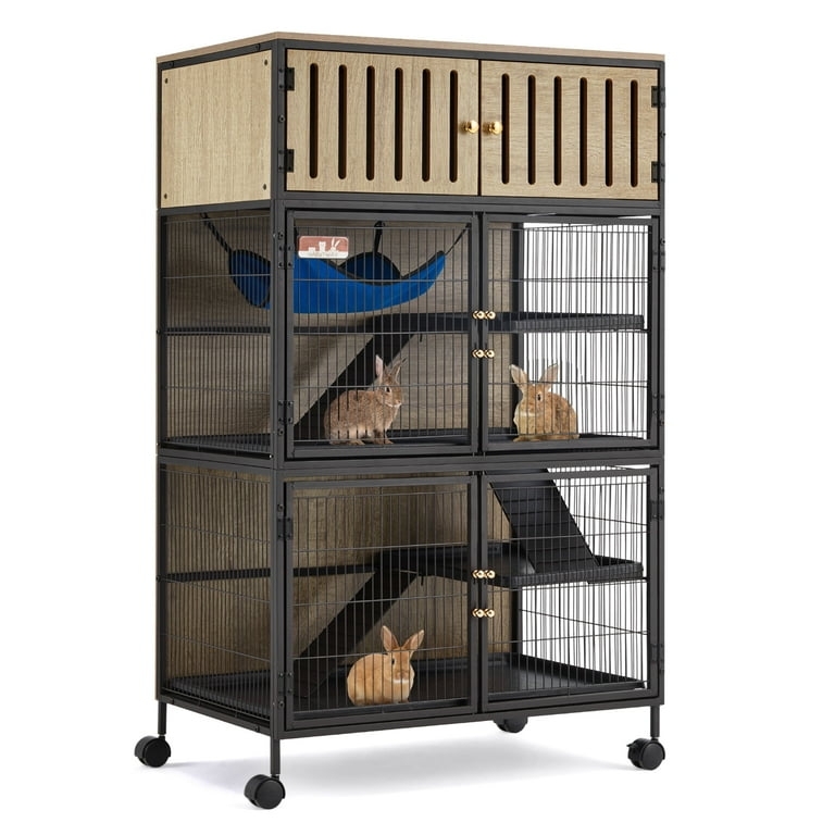 Industrial Animal Cage Integrated Top Locker Five Level