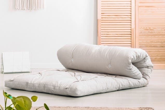 Japanese Futon Floor Mattress Design Foldable Japandi Style