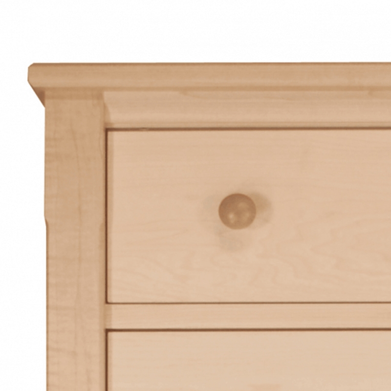 Light Wood Lingerie Chest featuring Visible Natural Grain