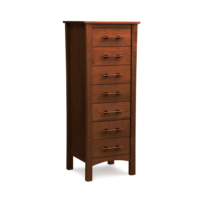 Lingerie Chest in Craftsman Style with Unique Wood Bar Hardware